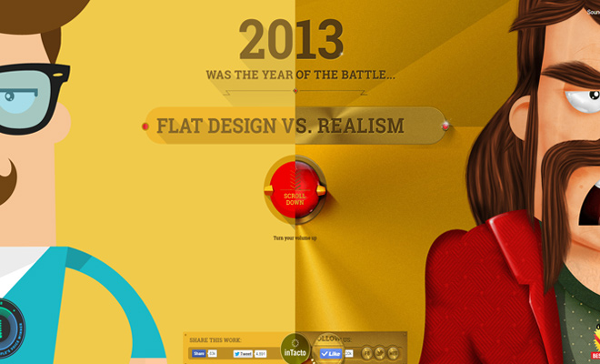 01-flat-vs-realism-website-layout